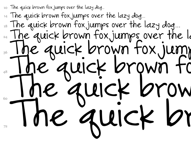 DJB Gonna Share My Story font waterfall